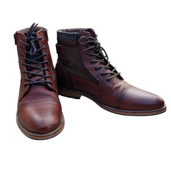Franco Fortini Dalton brown lace-up men's boot, size 11.5 - Picture 1 of 15